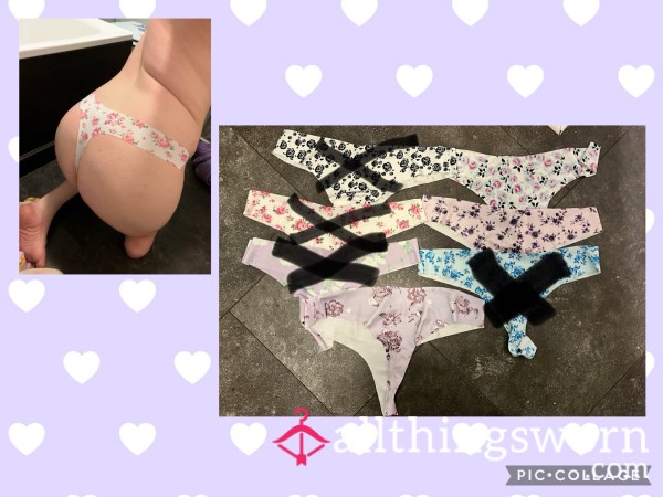 Pretty Flor*l Thongs