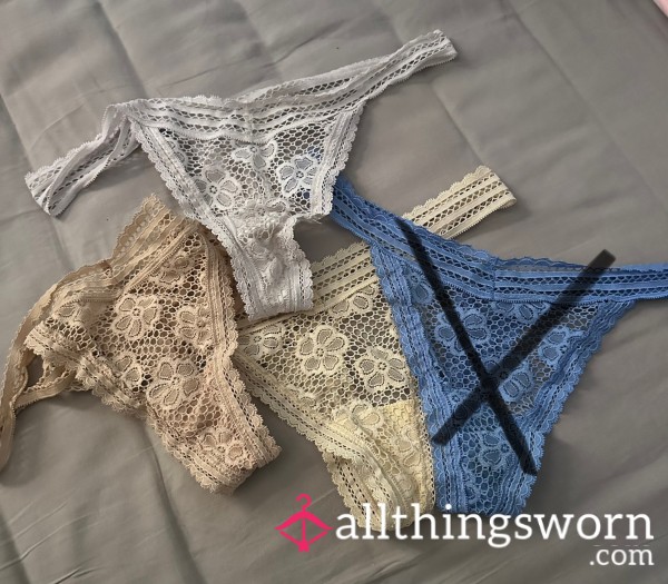 Pretty Flor*l Thongs