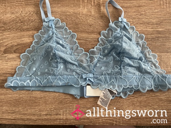 Pretty Frilly Blue Bralette