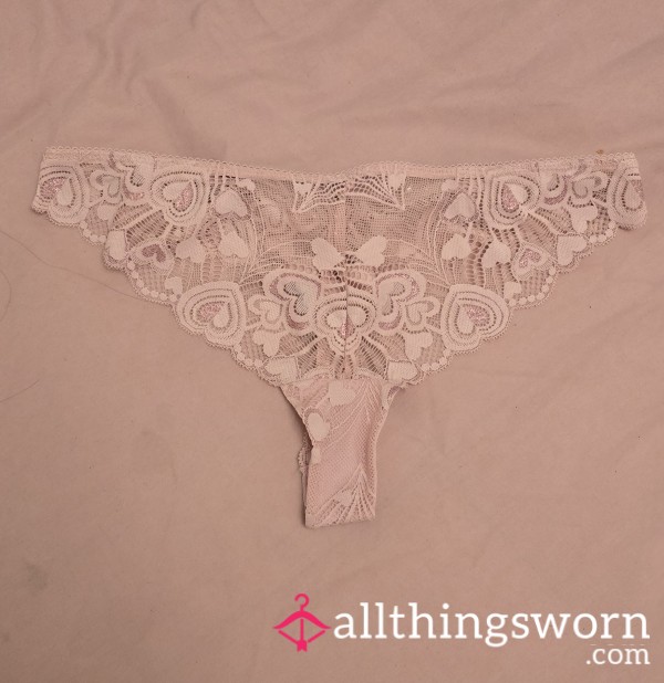Pretty In Pink Lace Thong