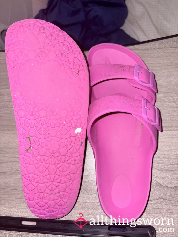 Pretty In Pink Sandals- Well Loved 😊