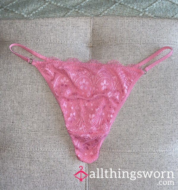 Pretty In Pink 🎀 Thong With 48hr Wear & Free Shipping In Canada