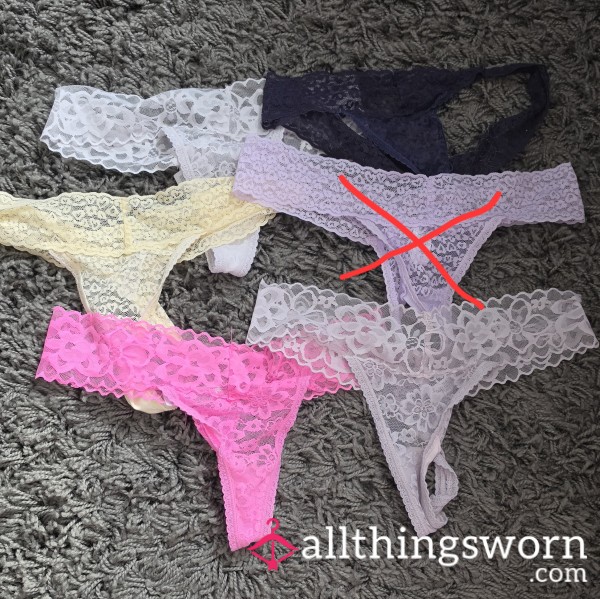Pretty Lace Thongs - You Pick I Wear 💋