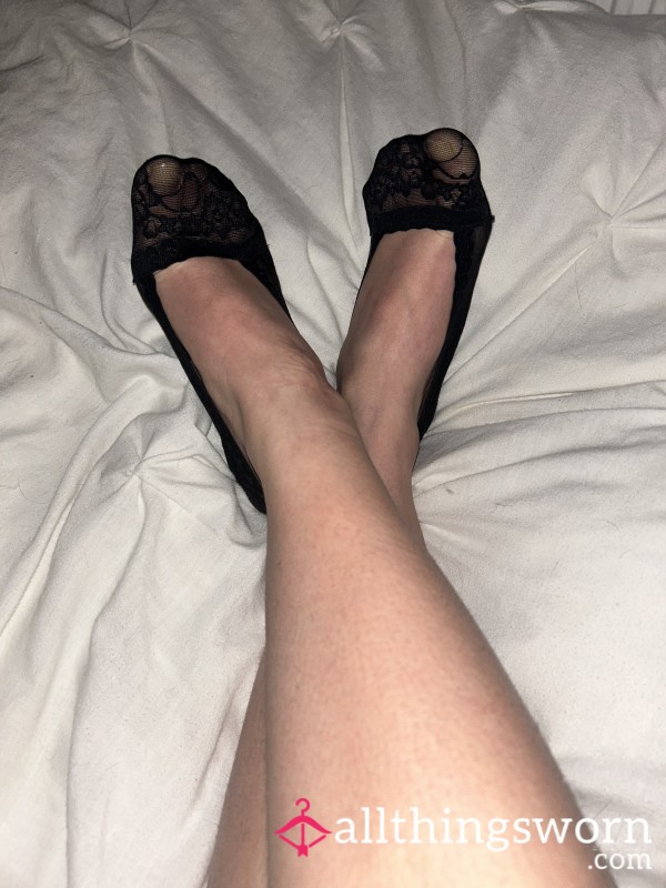 Pretty Little Black Lacy Socks