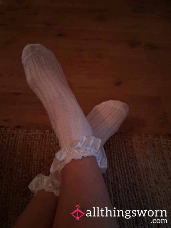 Pretty Little Worn Ankle Socks