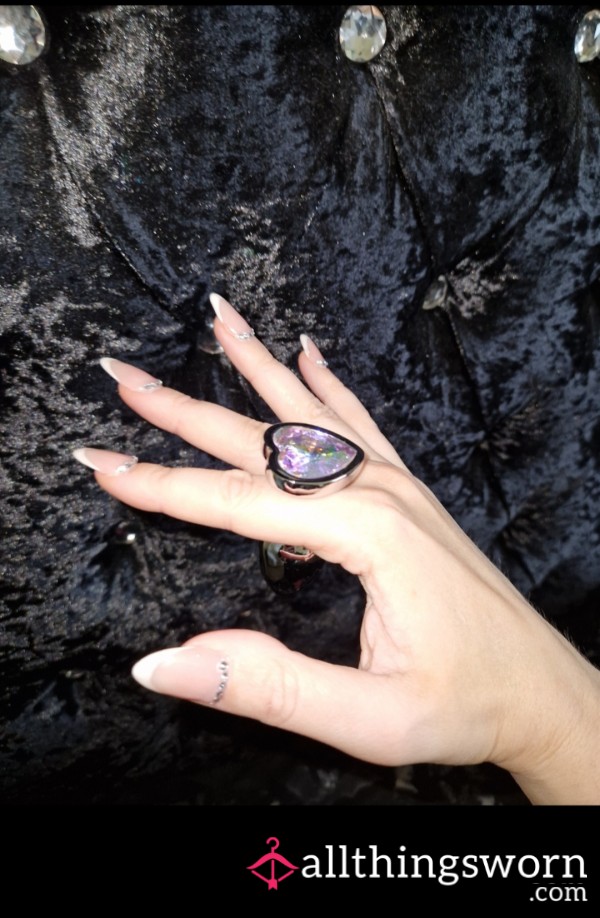 Pretty Metal Jewelled Bu*t Plug (small)
