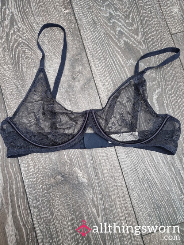 Pretty Navy Lace Blue Bra
