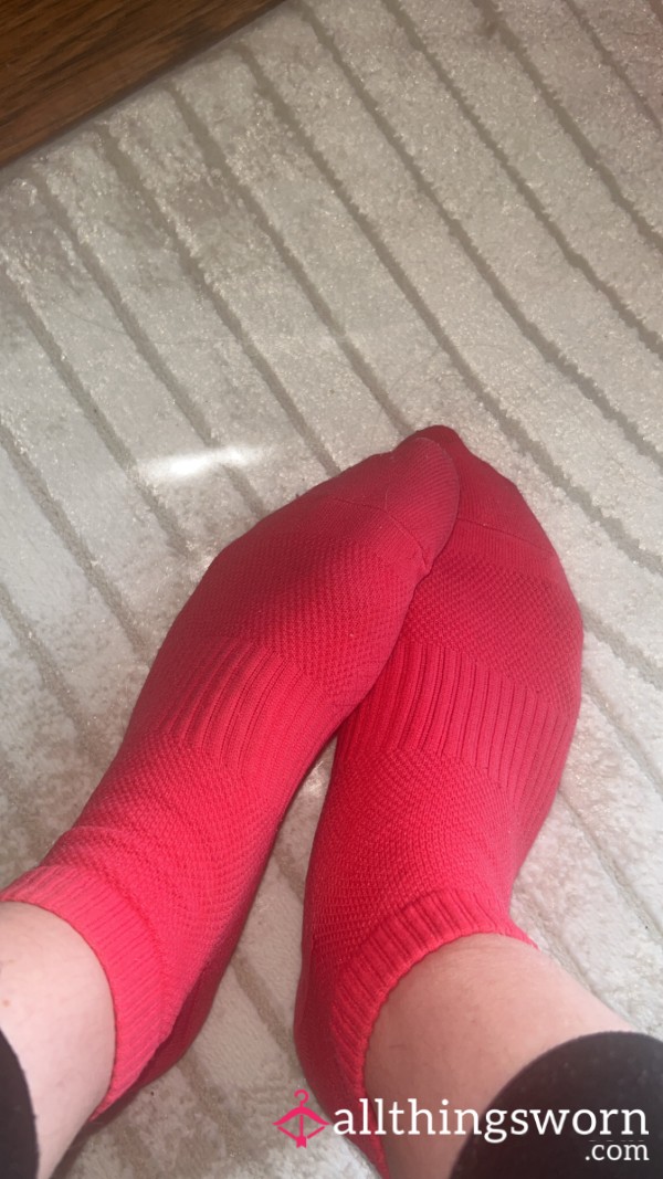 Pretty Pink Ankle Socks 48hr Worn💗💦