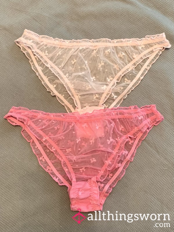 Pretty Pink Mesh Knickers