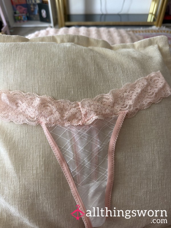 🎀 Pretty Pink Princess Lace Thong Panties 🎀 SALE