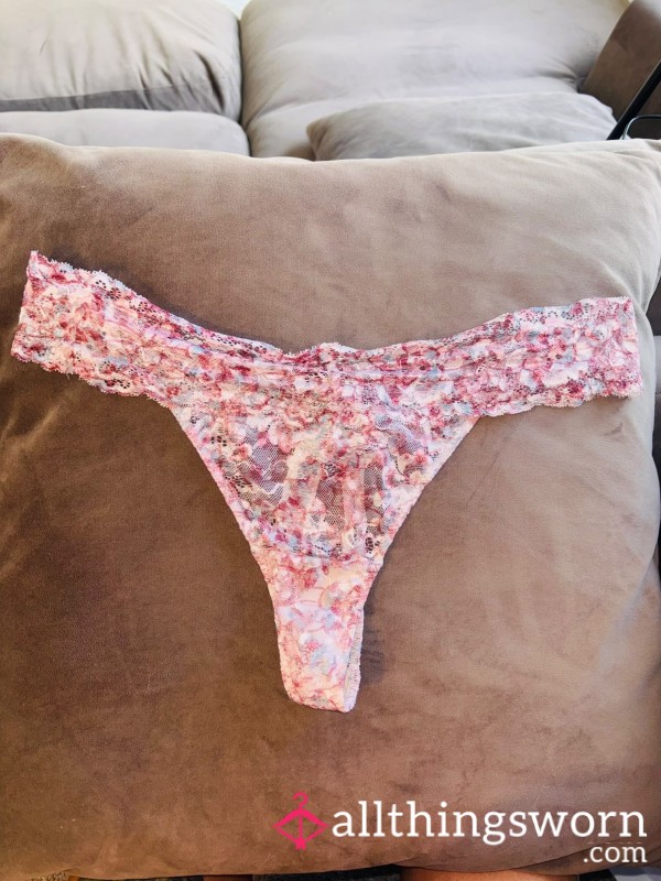 Pretty Pink Roses Thong
