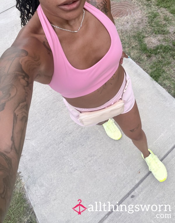 Pretty Pink Sports Bra