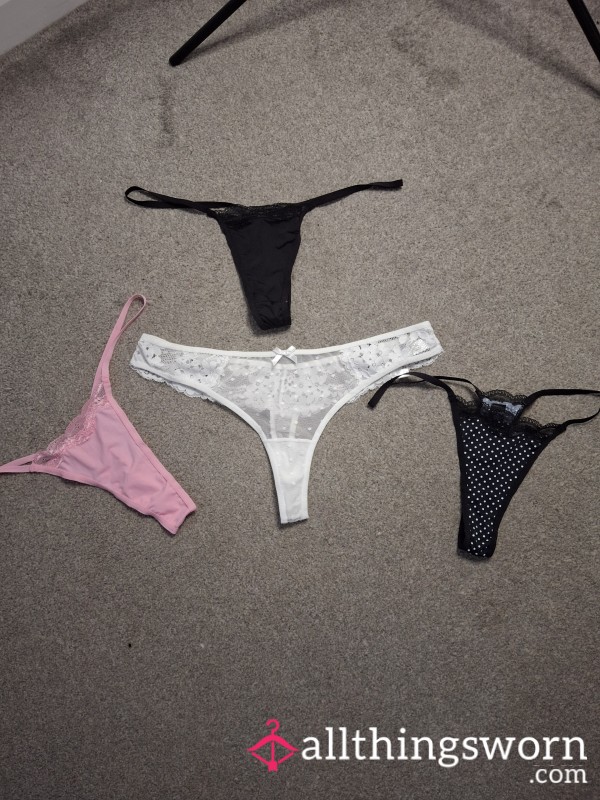 Selection Of Thongs,choose Your Favourite To Be Worn For 24hrs