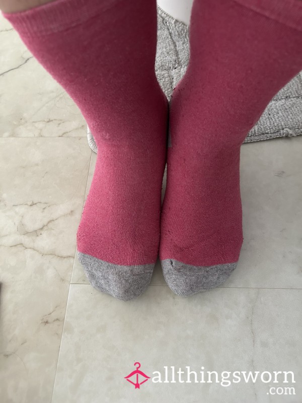 Pretty Pink Work Socks