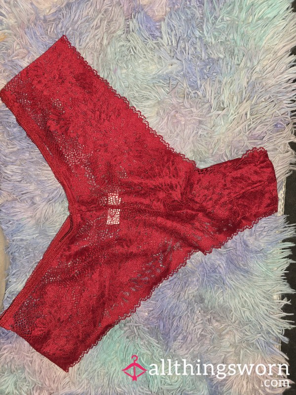 Pretty Red Lacey Panties