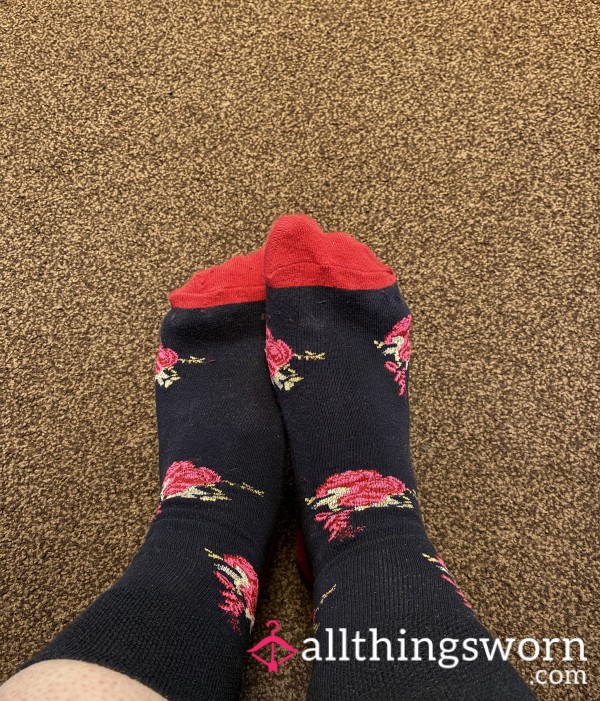 Pretty Socks On My Fresh Creamed Feet!