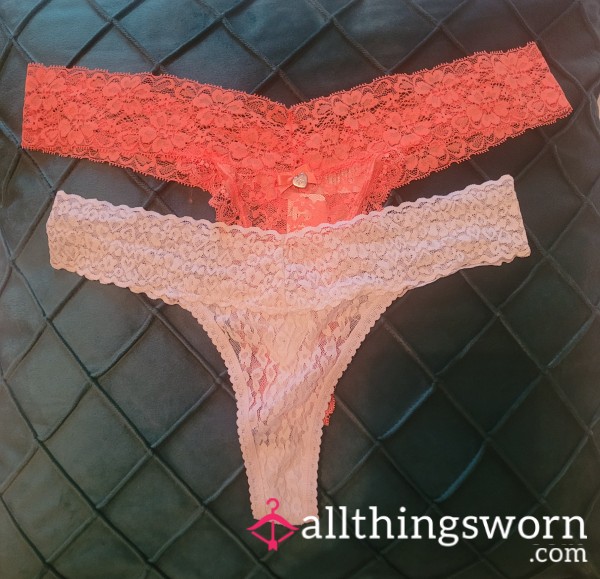 Pretty Thongs, Worn For 24 Hour