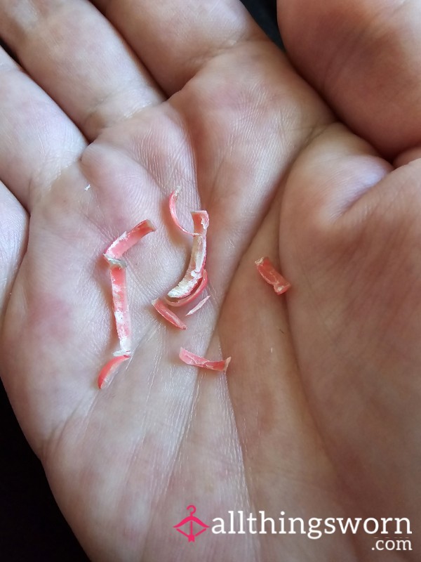 Pretty Toe Nail Clippings