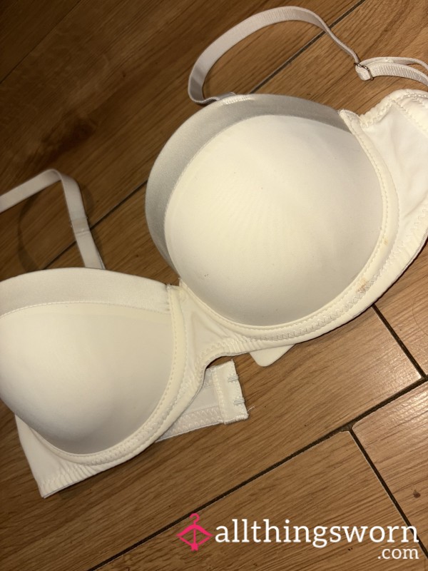 Pretty White Padded Bra