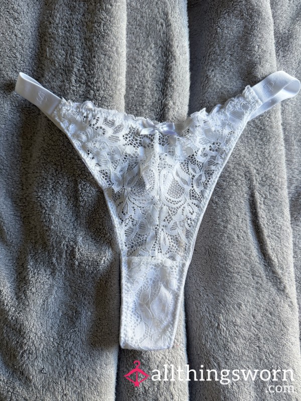 Pretty White Thongs