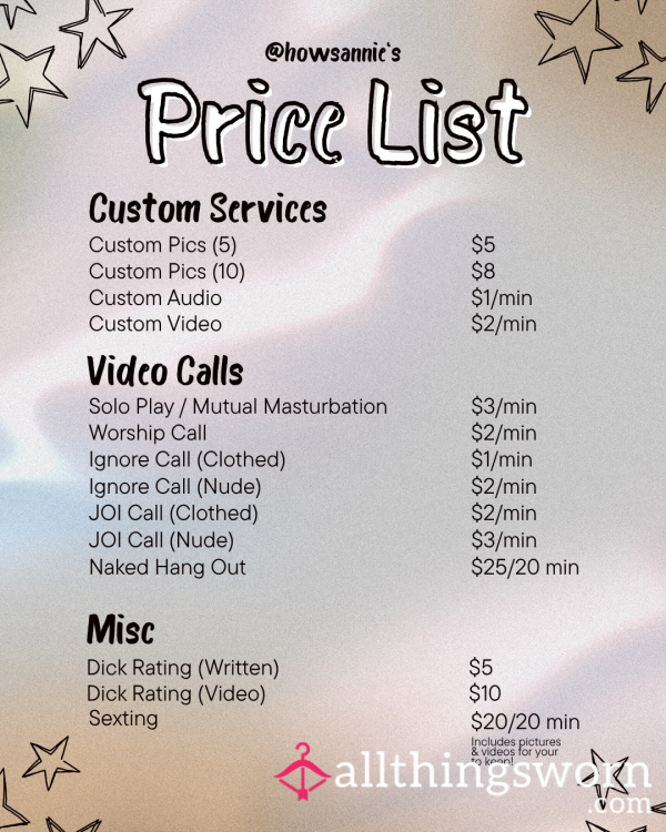 Price List