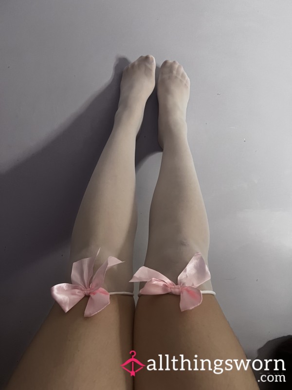 Princess Knee High Stockings With Bow