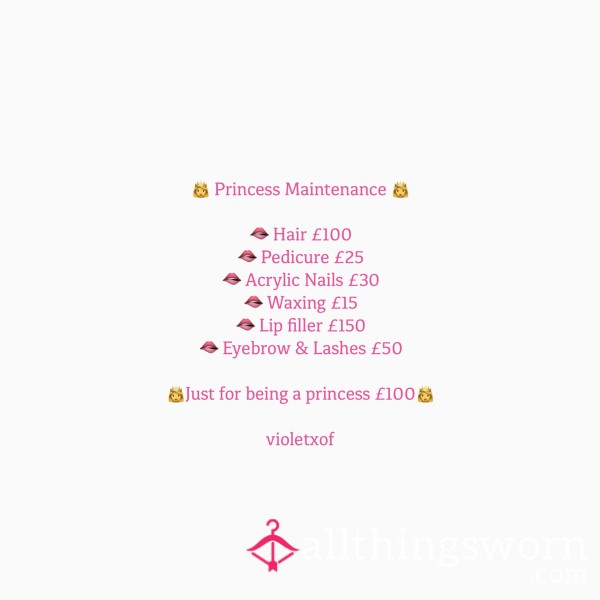 Princess Maintenance Bills