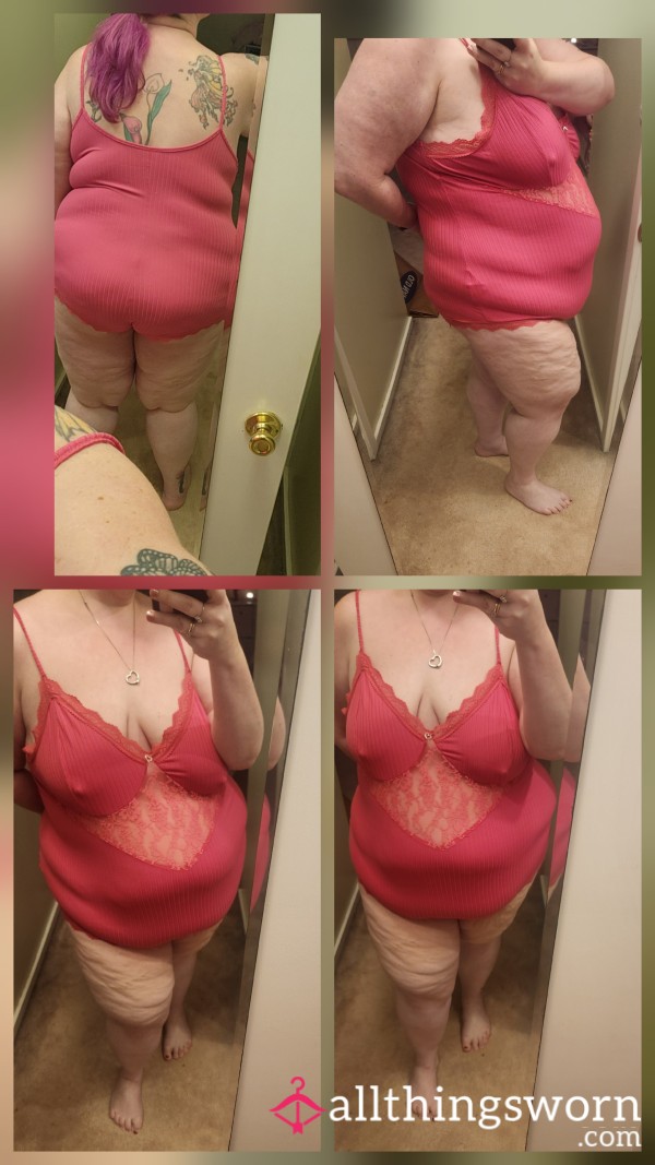 Princess Pink Cotton And Lace Romper