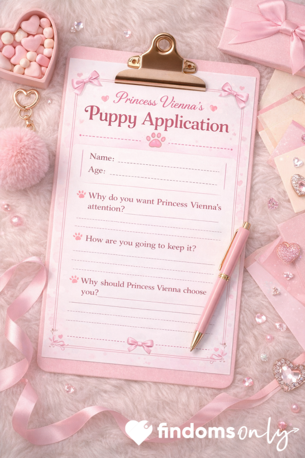 👑 Princess Vienna's Puppy Application 🎀