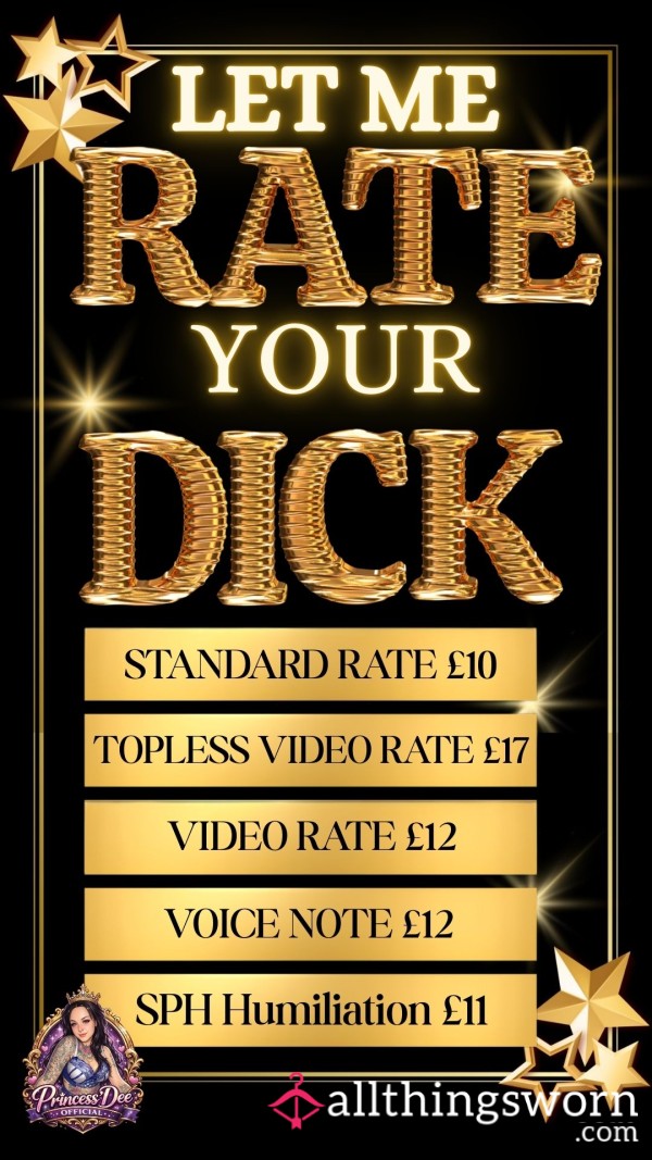 Princess’Dee D*ck Ratings🍆