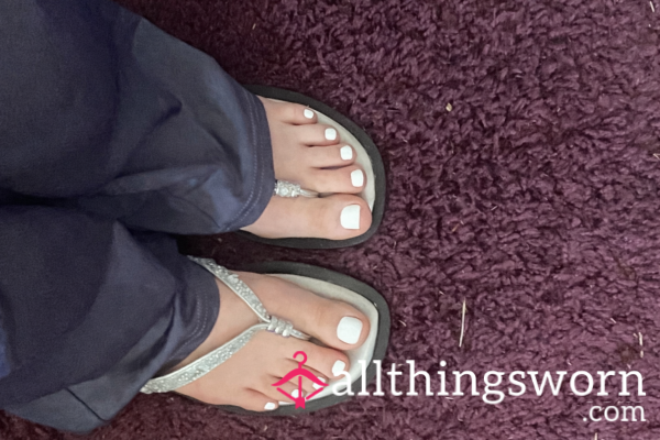 Princesses Feet , White Toes And French Tips