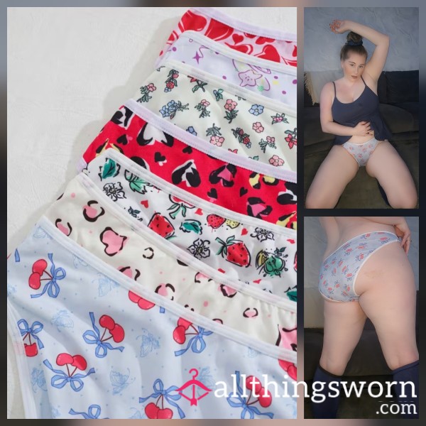 Printed Basic Cotton Panties... Comfort Over Style