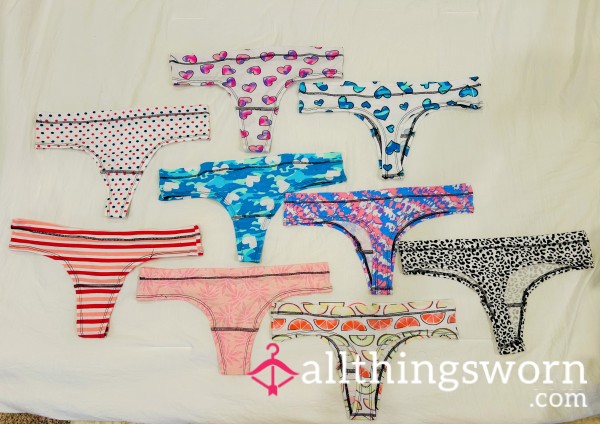 PRINTED COTTON THONGS