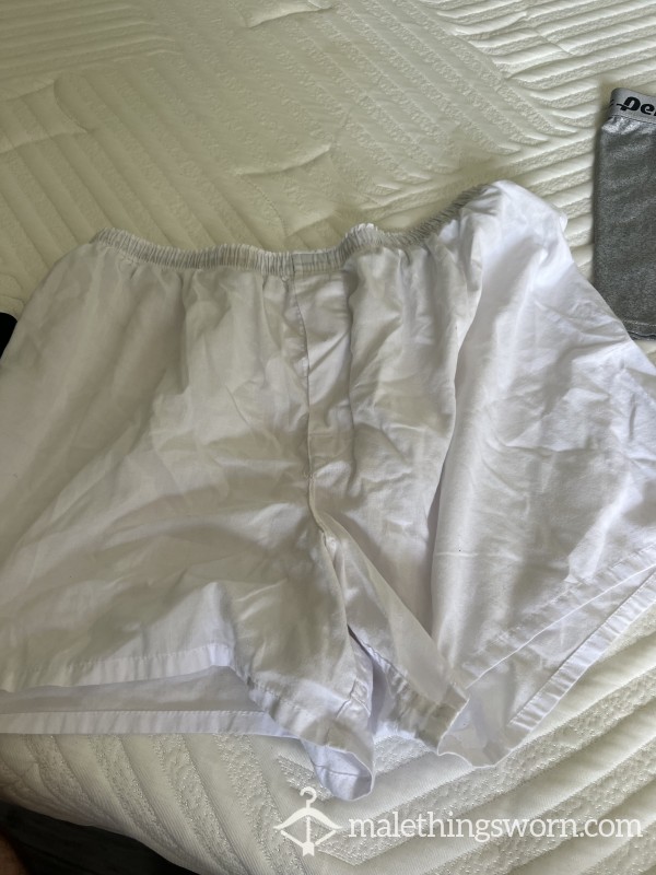 Prison Boxers White Size 2XL