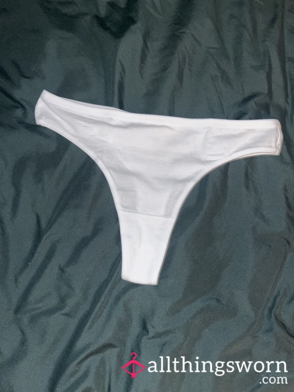 Pristine White Thong