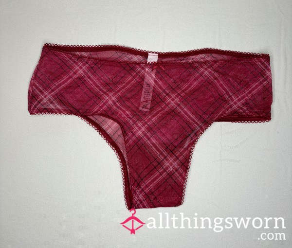 🍯 💦 💗  Private Plaid Panties: Deeply Infused With My Scent 🍯 💦 💗
