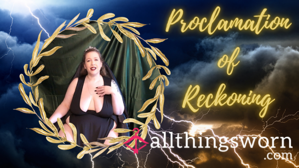 Proclamation Of Reckoning