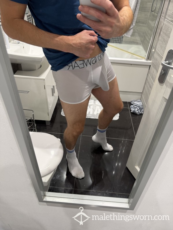 £20 Worn C*ck Definition Box Underwear Semi Transparent