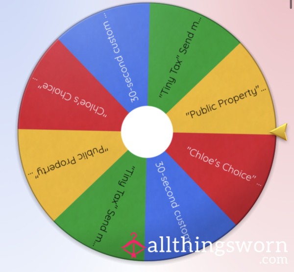 £5 DEGRADING AND HUMILIATION WHEEL SPIN🤓