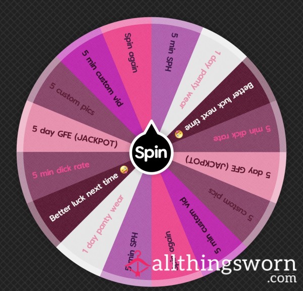 £50 High Value Spin The Wheel