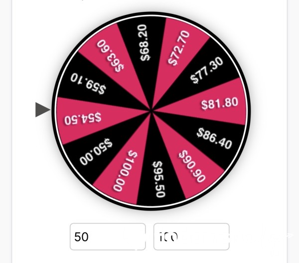 £50-£100 Spin The Wheel 🫣