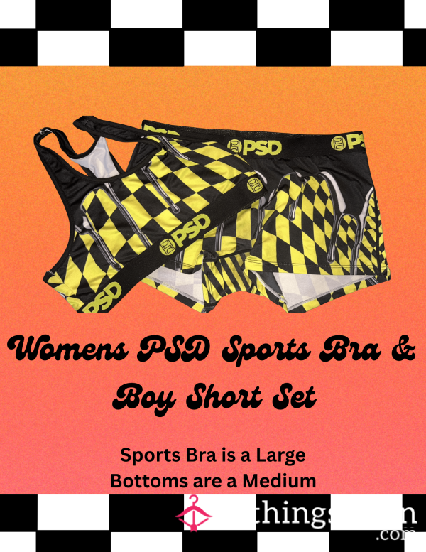 PSD Black And Yellow Checkered Set