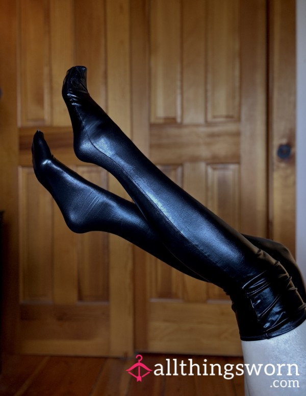 PU Leather Thigh Highs