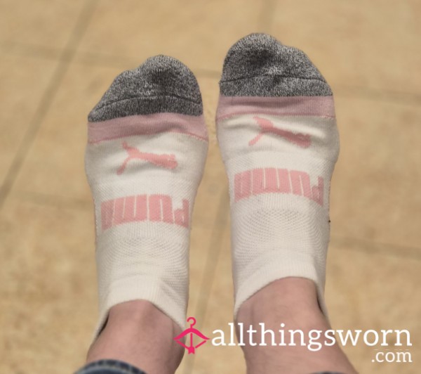 Puma Socks (Pink Blue Grey)