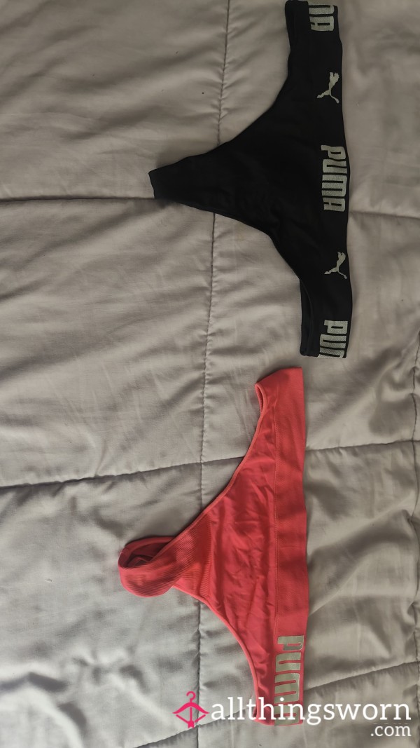 Puma Thong Set Standard 24hr Wear W/ 2 Proof Of Wear Pics Per Item. First Time Seller PLEASE Pop My Cherry 🍒