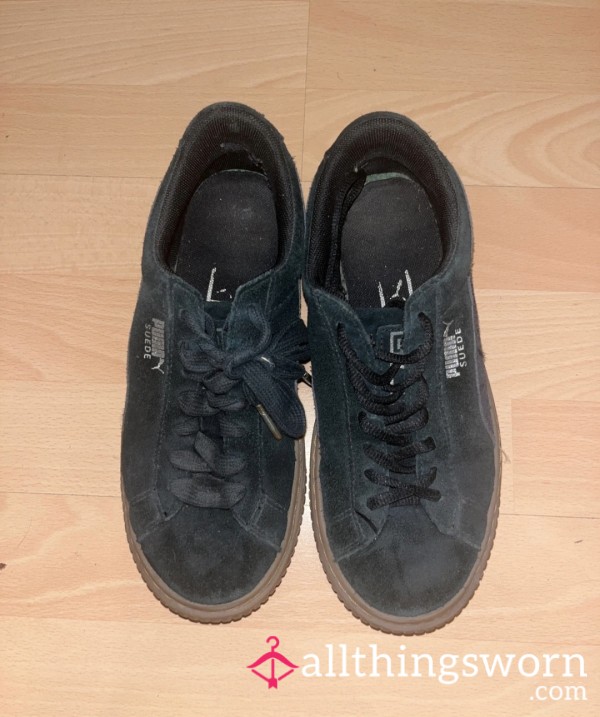 Puma Worn Black Shoes 👟