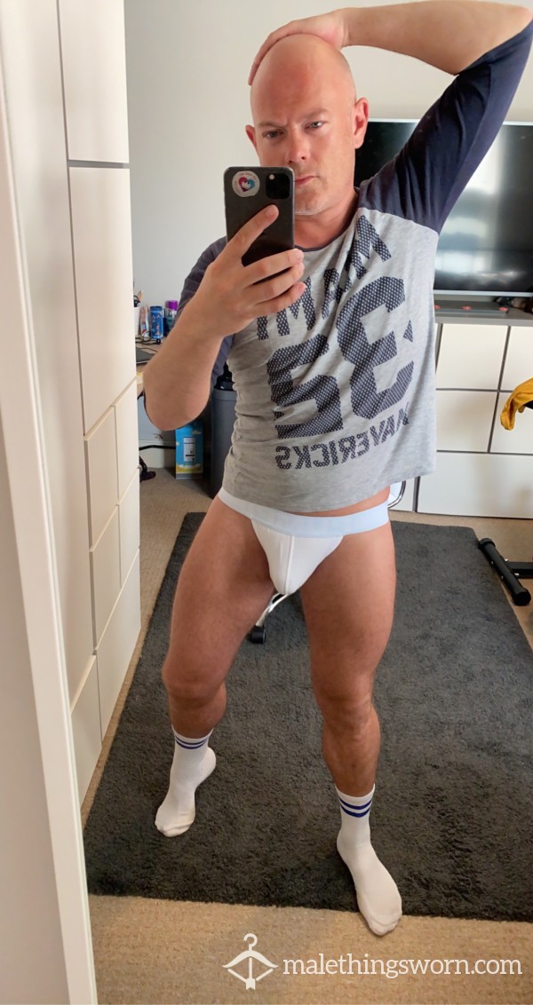 Pump Jockstrap White UK M