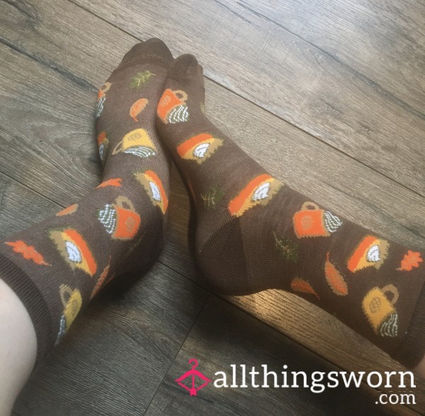 Pumpkin Spice Crew Socks