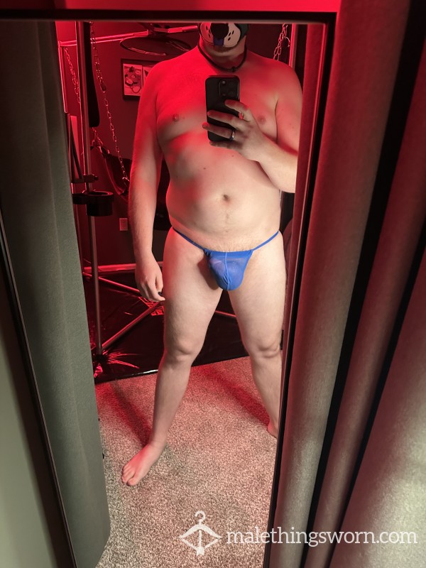 Pup-Worn Sheer G-String Large
