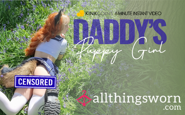 Puppygirl In Uniform Cosplay M*sturb*tes And Orgasms Outdoors